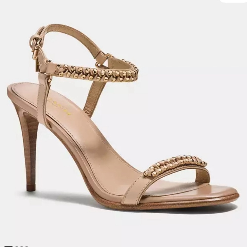 Coach Kalie Soft Shine Calf Tan New Size 8.5